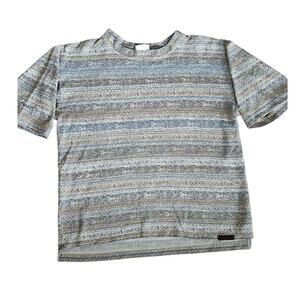 VTG 90s Gramicci Aztec Western Striped T-Shirt Mens Medium Brown USA Climbing